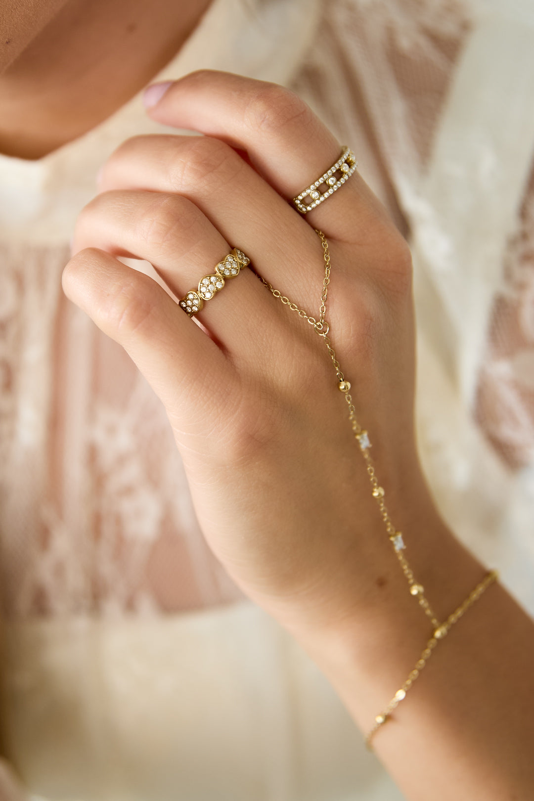 Anelli minimalisti in acciaio inossidabile, modello a cuore, serie semplice per tutti i giorni, gioielli da donna.