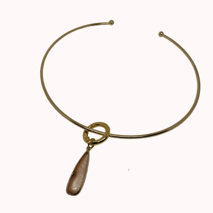 Collare Chubby Gold CLAU – Girocollo Dorato Bombato, Nichel Free