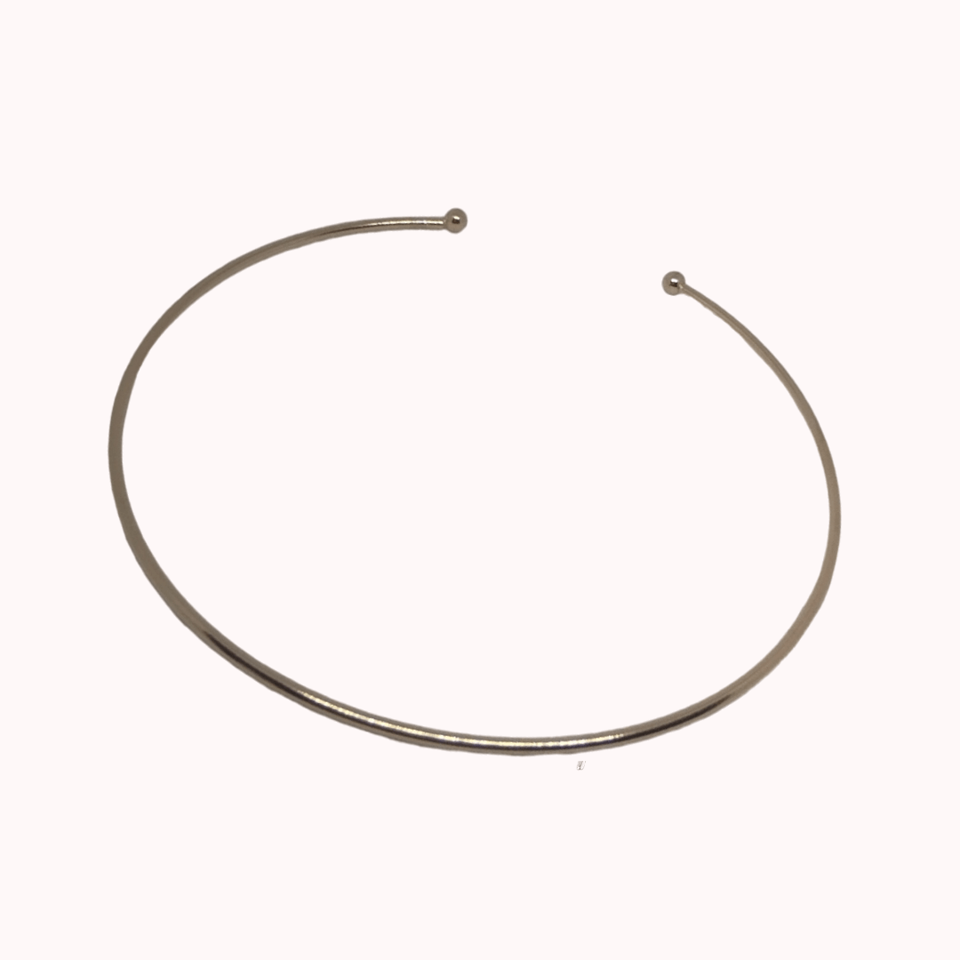 Collare Chubby Gold CLAU – Girocollo Dorato Bombato, Nichel Free