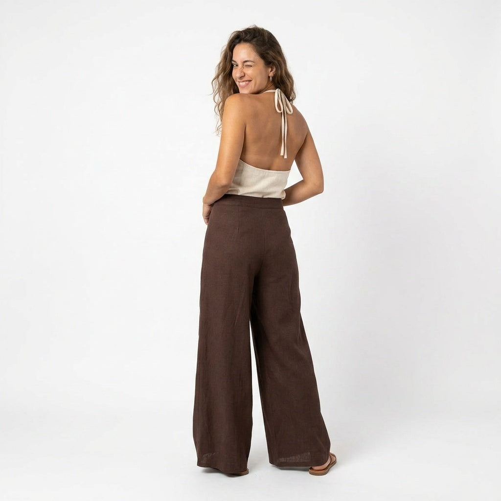 Pantalone Palazzo Elodie - Made in Italy