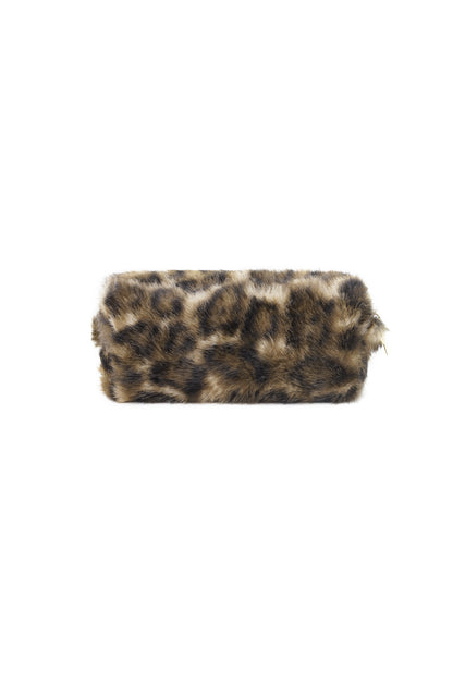 Borsa per il trucco con stampa leopardata
