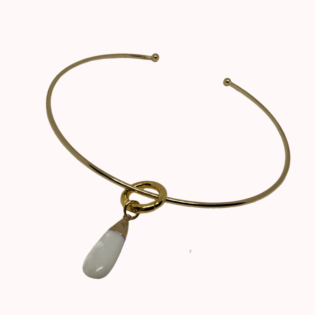 Collare Chubby Gold CLAU – Girocollo Dorato Bombato, Nichel Free