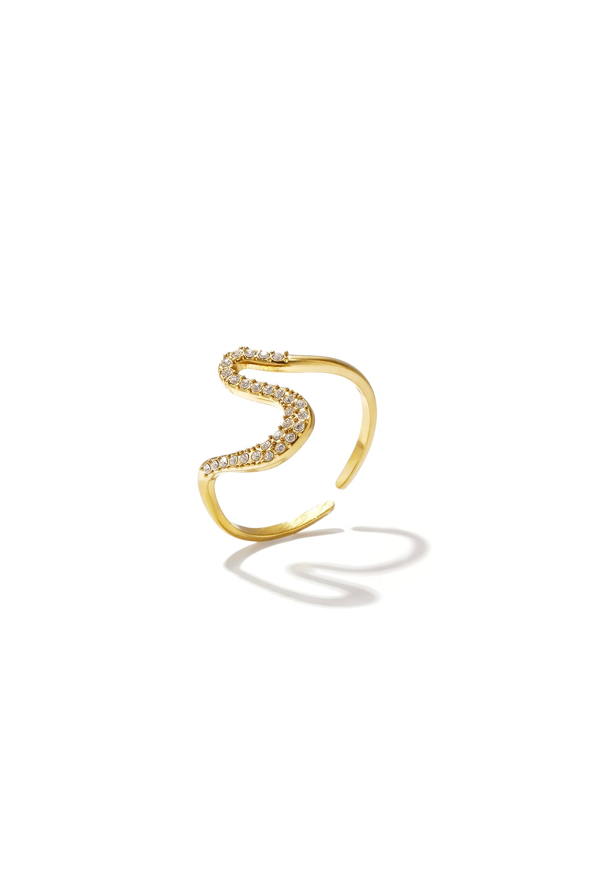 Anelli Statement in acciaio inossidabile Lines Simple Daily Serie Simple Gioielli da donna