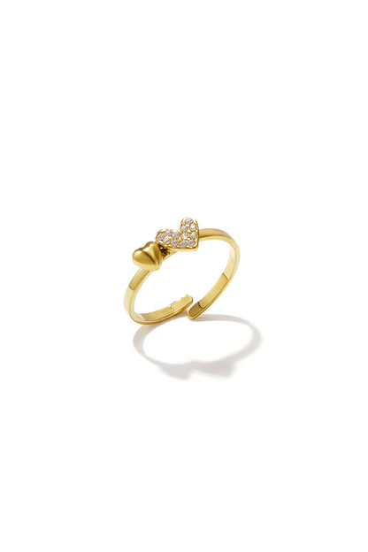 Anello minimalista con piccoli cuori
