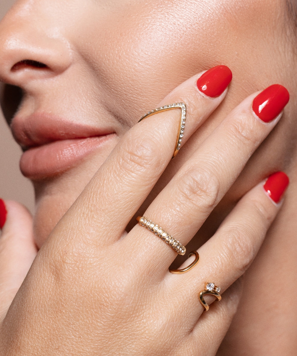 Anello Essential con Brillantini