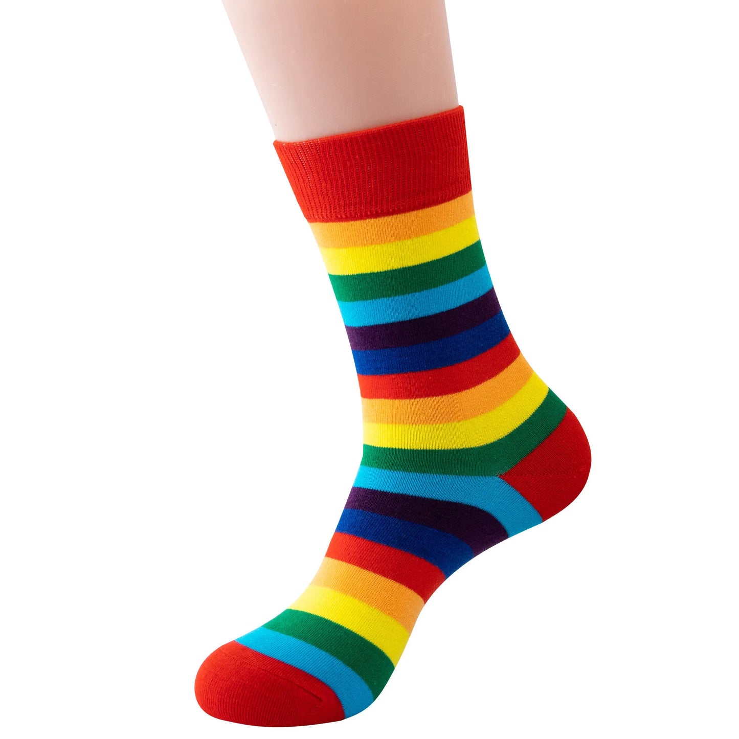 Calzini Colorati a Righe da Donna – Cotone Traspirante, Stile Retrò College