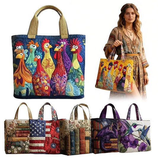 Borsa Tote in Tela – Stile Vintage, Leggera e Capiente – Shopping, Spiaggia & Viaggio