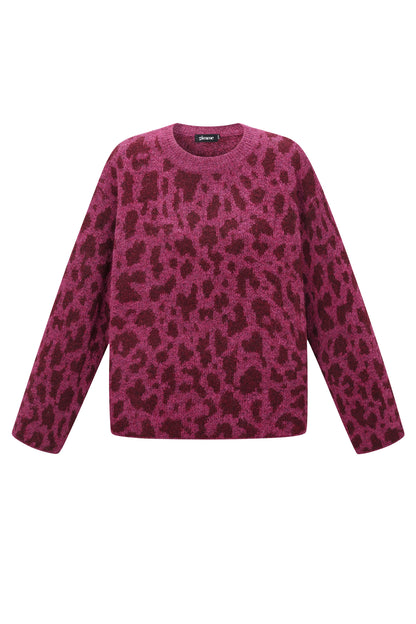 Maglia calda leopardata