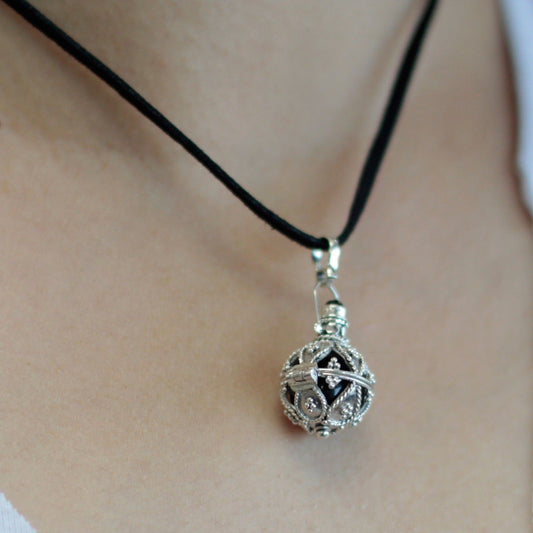 Campanella Angelo in Argento 925 – Darkness 16mm – Artigianale Bali