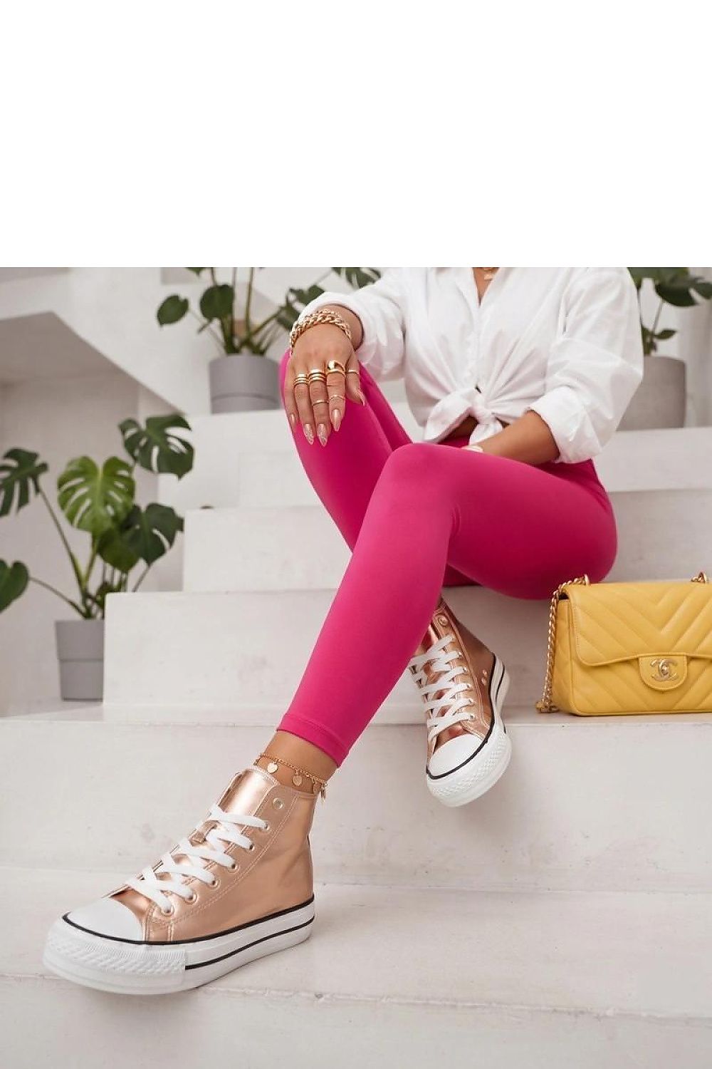  Scarpe da ginnastica con plateau model 230466 Solea 